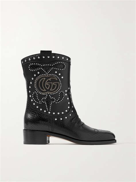 gucci snake boota|Gucci delma snake effect boots.